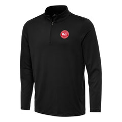 Atlanta Hawks Antigua Reprocess Quarter-Zip Top Black