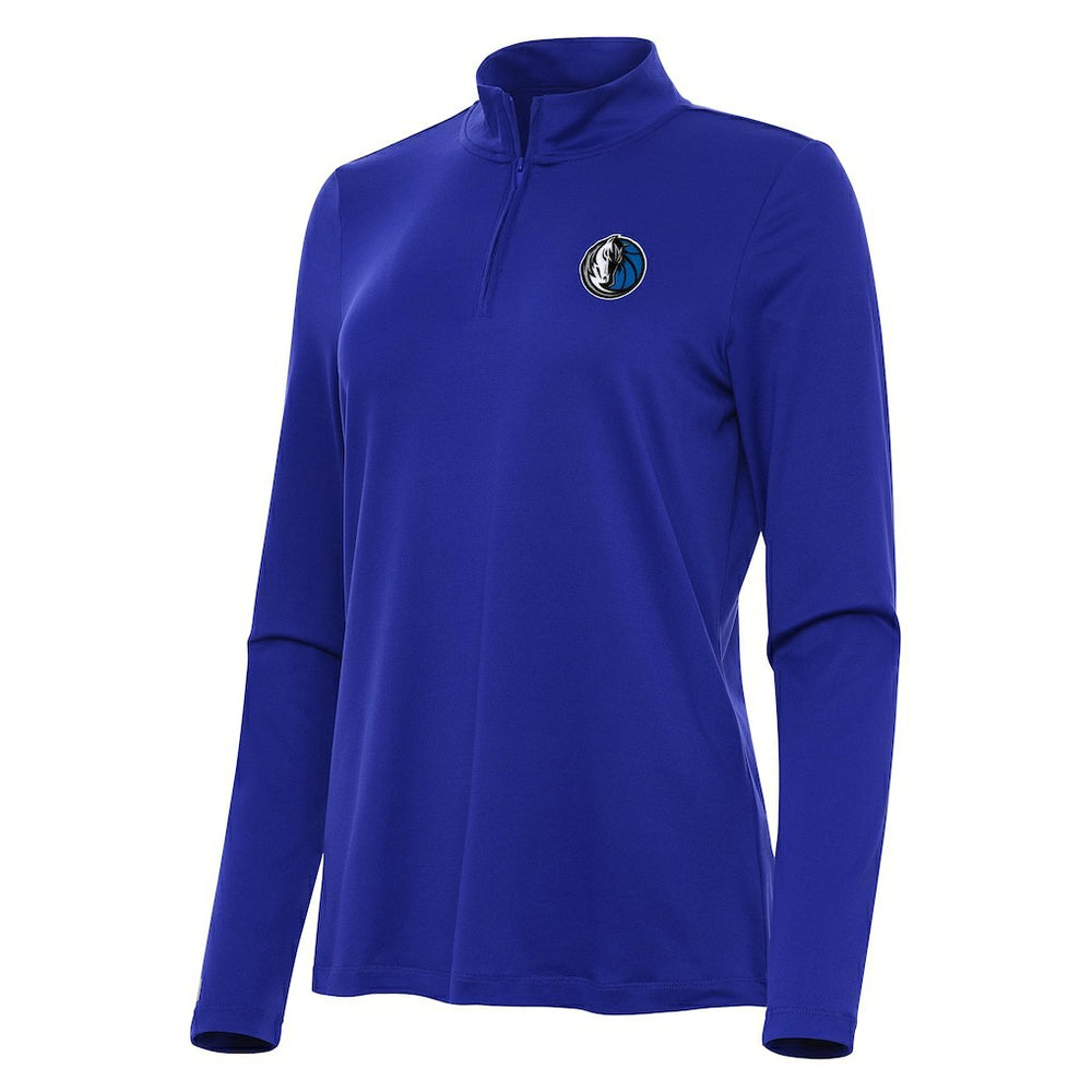 Dallas Mavericks Antigua Women's Reprocess Quarter-Zip Top Blue outlet