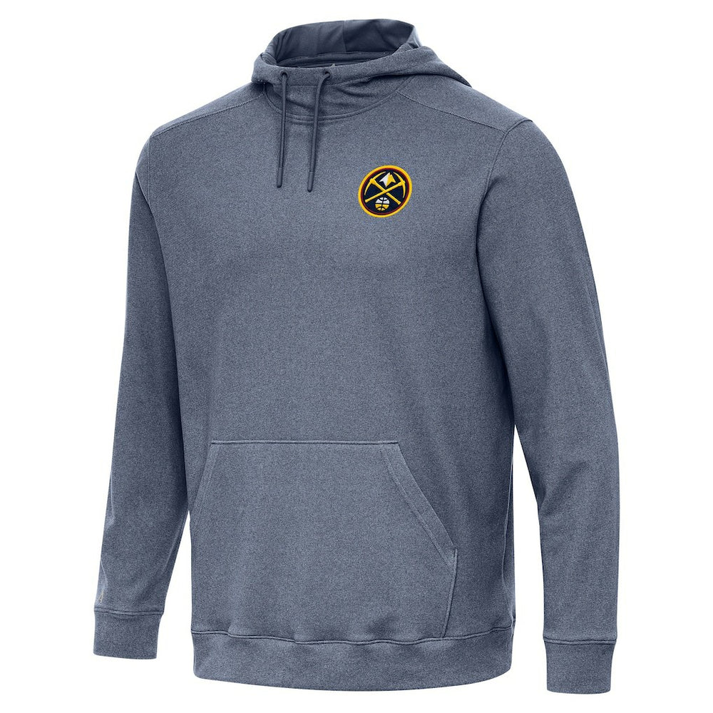 Denver Nuggets Antigua Cloud Pullover Hoodie Heather Navy