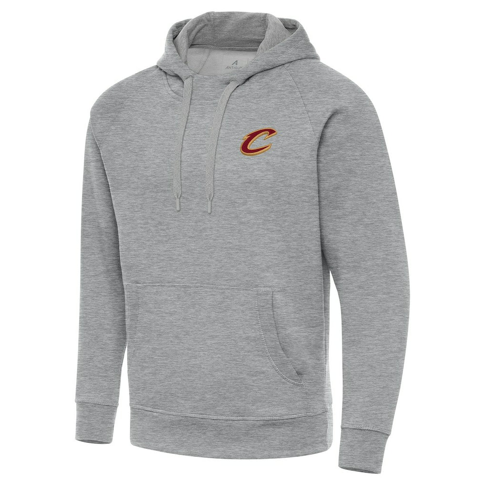 Cleveland Cavaliers Antigua Big & Tall Victory Raglan Pullover Hoodie Heather Gray