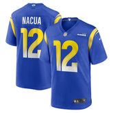 Puka Nacua Los Angeles Rams Youth Game Jersey - Royal Jerseys