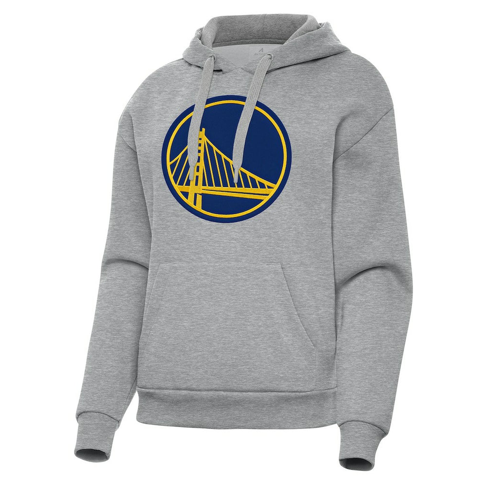 Golden State Warriors Antigua Women's Victory Pullover Hoodie Heather Gray outlet