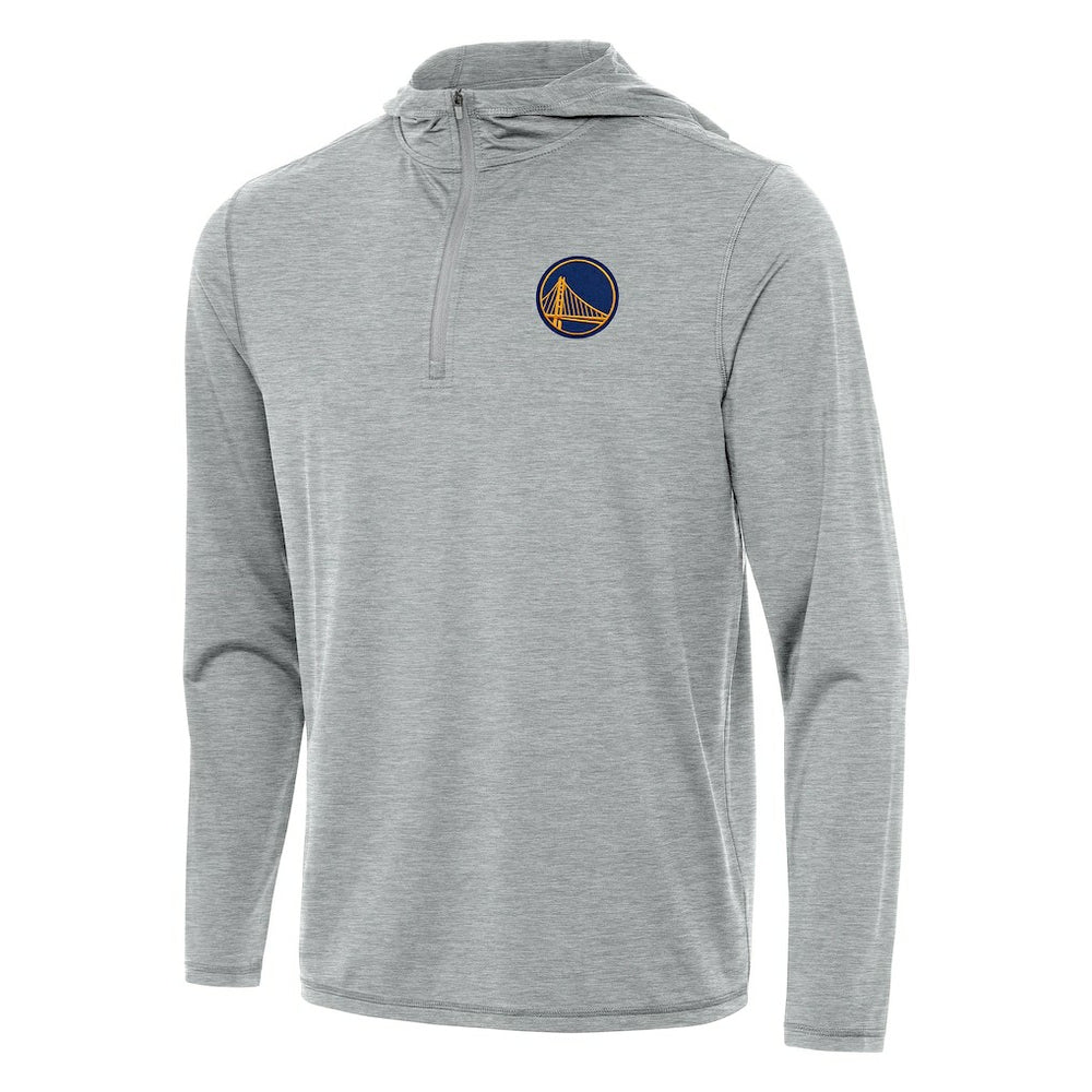 Golden State Warriors Antigua Tidy Quarter-Zip Hoodie Heather Gray outlet