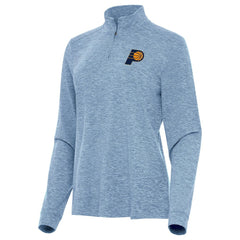 Indiana Pacers Antigua Women's Mentor Quarter-Zip Mock Long Sleeve Top Heather Aqua outlet