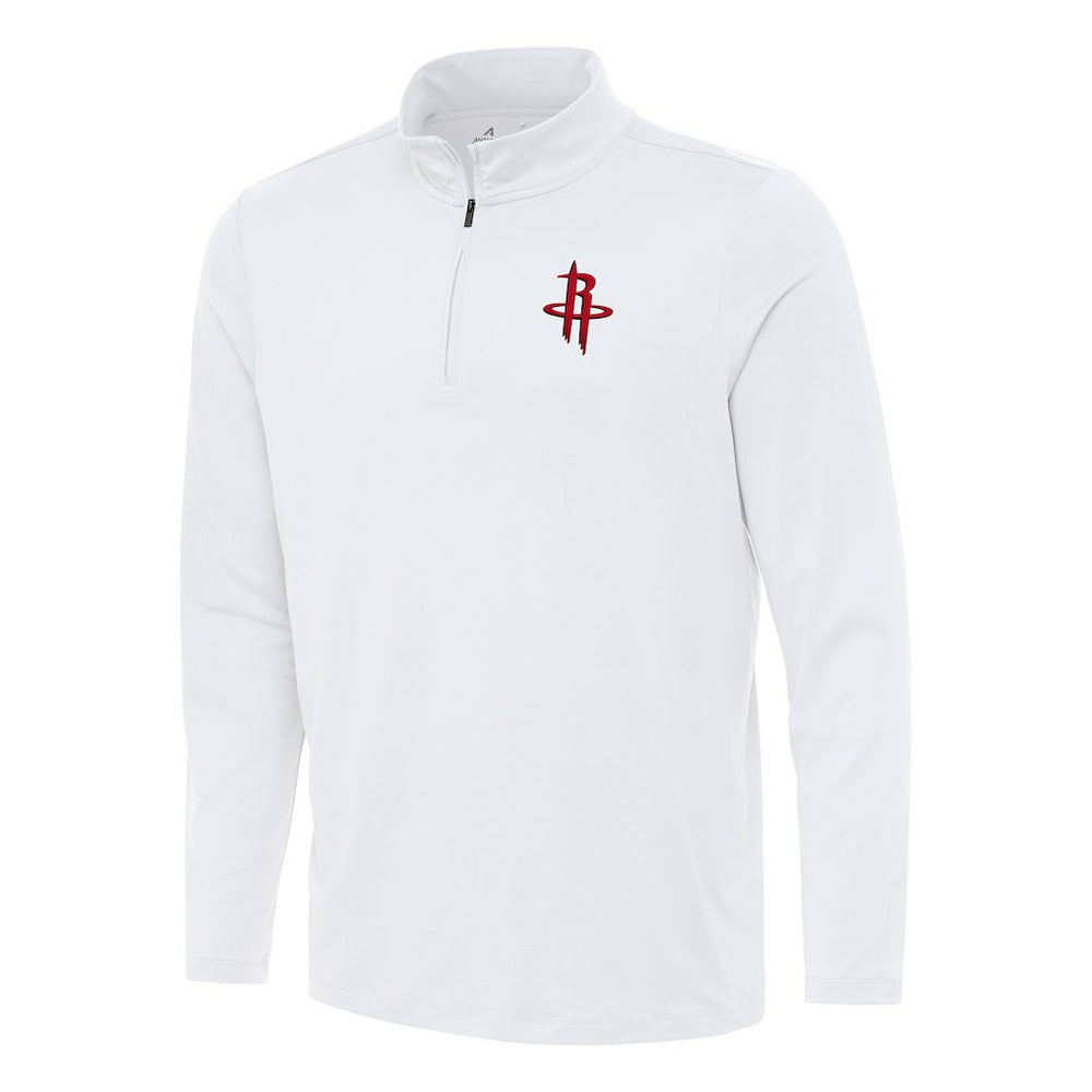 Houston Rockets Antigua Reprocess Quarter-Zip Top White