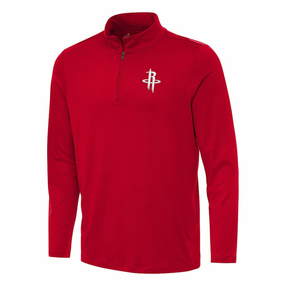 Houston Rockets Antigua Reprocess Quarter-Zip Top Red