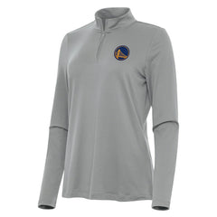 Golden State Warriors Antigua Women's Reprocess Quarter-Zip Top Gray