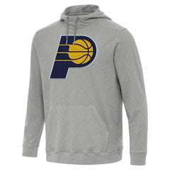 Indiana Pacers Antigua Cloud Pullover Hoodie Heather Gray