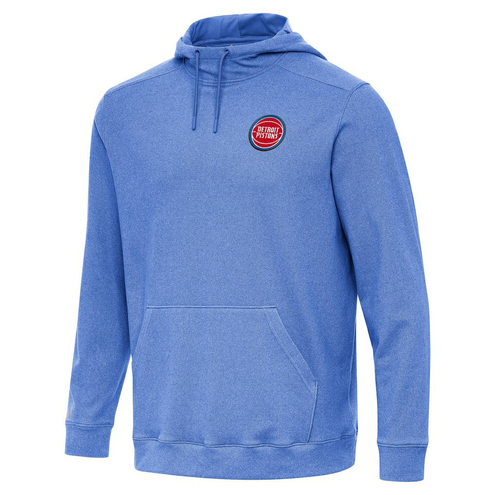 Detroit Pistons Antigua Cloud Pullover Hoodie Heather Blue outlet
