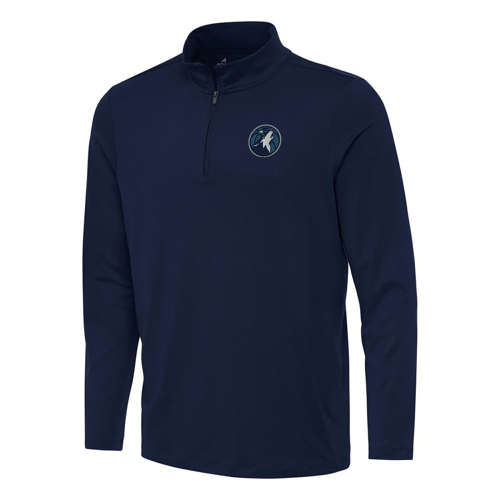 Minnesota Timberwolves Antigua Reprocess Quarter-Zip Top Navy