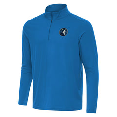 Minnesota Timberwolves Antigua Intent Quarter-Zip Top Blue