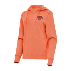 New York Knicks Antigua Women's Justice Pullover Hoodie Heather Orange outlet
