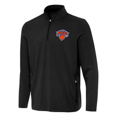 New York Knicks Antigua Perilous Quarter-Zip Sweatshirt Black outlet