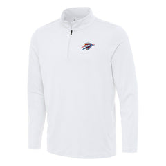 Oklahoma City Thunder Antigua Reprocess Quarter-Zip Top White