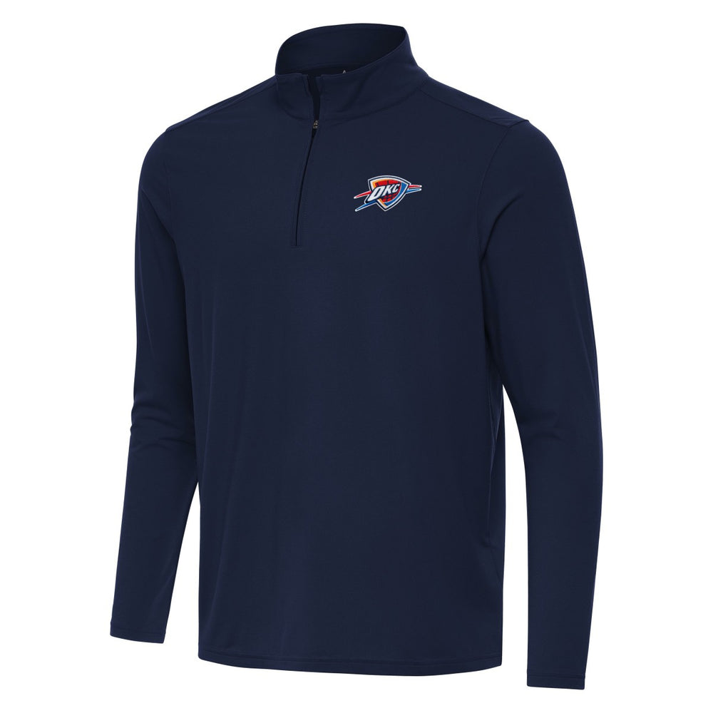 Oklahoma City Thunder Antigua Intent Quarter-Zip Top Navy