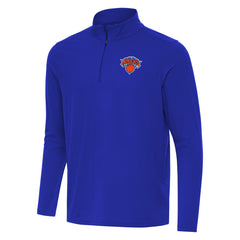 New York Knicks Antigua Intent Quarter-Zip Top Royal outlet