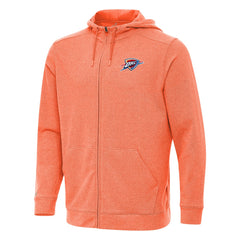 Oklahoma City Thunder Antigua Effortless Full-Zip Hoodie Jacket Heather Orange outlet