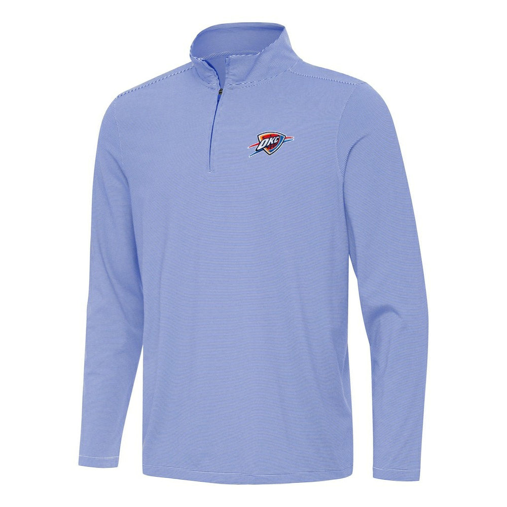 Oklahoma City Thunder Antigua Twine Quarter-Zip Top Royal