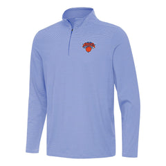 New York Knicks Antigua Twine Quarter-Zip Top Royal