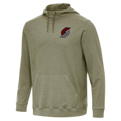 Portland Trail Blazers Antigua Cloud Pullover Hoodie Heather Olive