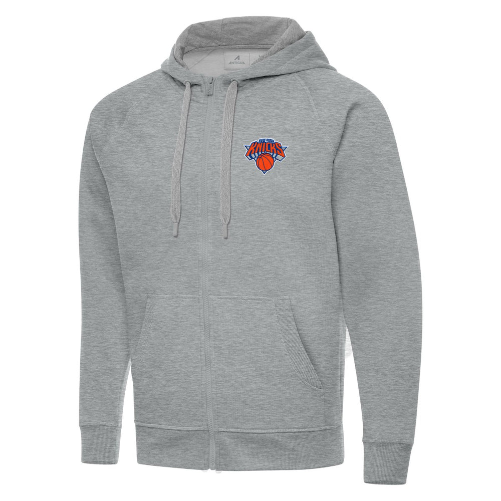 New York Knicks Antigua Big & Tall Victory Full-Zip Hoodie Heather Gray outlet
