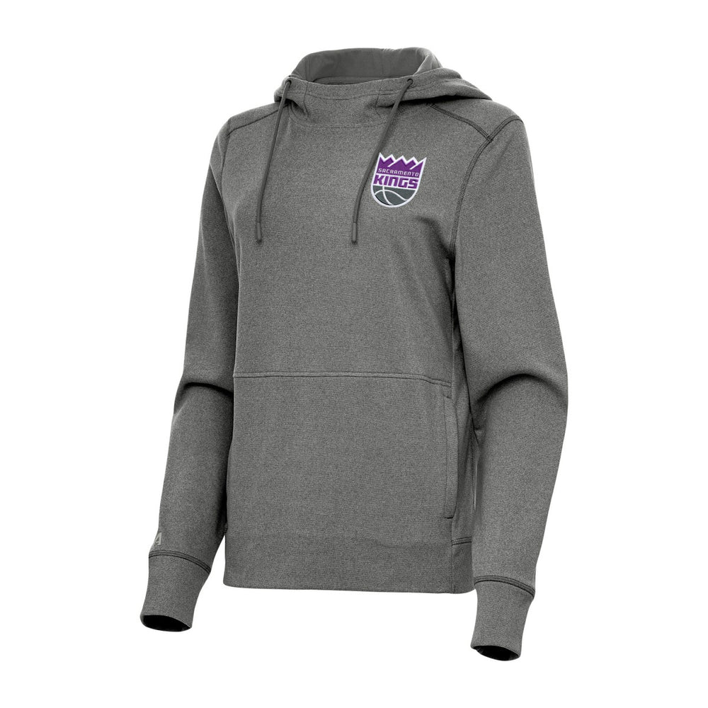Sacramento Kings Antigua Women's Justice Pullover Hoodie Heather Charcoal outlet
