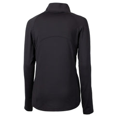 Cleveland Browns Cutter & Buck Women's Adapt Eco Knit Stretch Recycled Half-Zip Pullover Top - Black Pullover