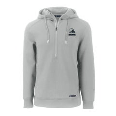 Cleveland Browns Cutter & Buck Roam Eco Recycled Half-Zip Pullover Hoodie - Gray Hoodies