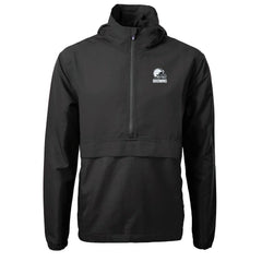 Cleveland Browns Cutter & Buck Charter Eco Recycled Anorak Half-Zip Hoodie Jacket - Black Hoodies