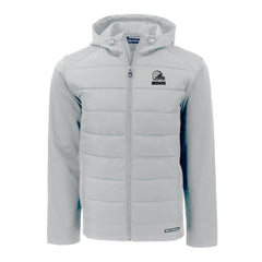Cleveland Browns Cutter & Buck Evoke Hybrid Eco Softshell Recycled Full-Zip Hooded Jacket - Gray Jackets