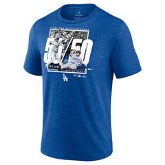 Shohei Ohtani Los Angeles Dodgers Fanatics 50/50 Club T-Shirt - Heather Royal T-shirts