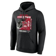 Atlanta Falcons Bud Light Pullover Hoodie - Black Hoodies