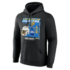 Los Angeles Chargers Bud Light Pullover Hoodie - Black Hoodies