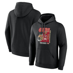 San Francisco 49ers Bud Light Pullover Hoodie - Black Hoodies