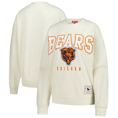 Chicago Bears Women's Fandom Fleece Pullover Sweatshirt - Cream Pullover
