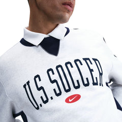 USMNT Standard Issue Pullover Sweatshirt Heather Gray - Nike on sale