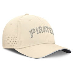 Pittsburgh Pirates Nike Rise Performance Flex Hat - Cream Hats