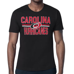 Carolina Hurricanes Starter Mesh Look Team Name T-Shirt - Black | US 202296536