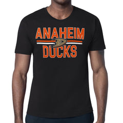 Anaheim Ducks Starter Mesh Look Team Name T-Shirt - Black | US 202296553