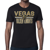 Vegas Golden Knights Starter Mesh Look Team Name T-Shirt - Black | US 202296563