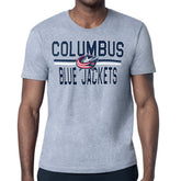 Columbus Blue Jackets Starter Mesh Look Team Name T-Shirt - Heather Gray | US 202296593