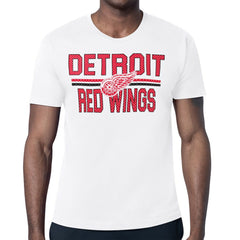 Detroit Red Wings Starter Mesh Look Team Name T-Shirt - White | US 202296598