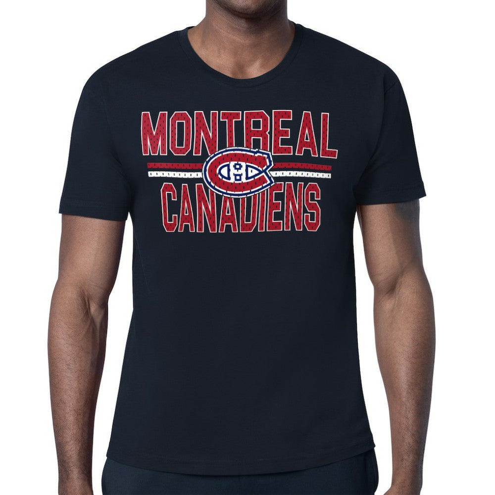 Montreal Canadiens Starter Mesh Look Team Name T-Shirt - Navy | US 202296602