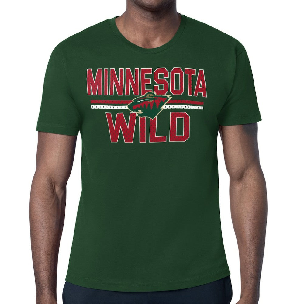 Minnesota Wild Starter Mesh Look Team Name T-Shirt - Green | US 202296607