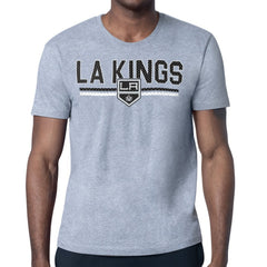 Los Angeles Kings Starter Mesh Look Team Name T-Shirt - Heather Gray | US 202296610