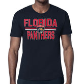 Florida Panthers Starter Mesh Look Team Name T-Shirt - Navy | US 202296614