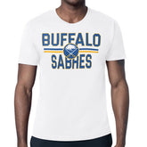 Buffalo Sabres Starter Mesh Look Team Name T-Shirt - White | US 202296619