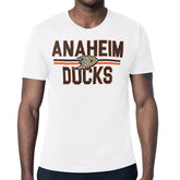 Anaheim Ducks Starter Mesh Look Team Name T-Shirt - White | US 202296621
