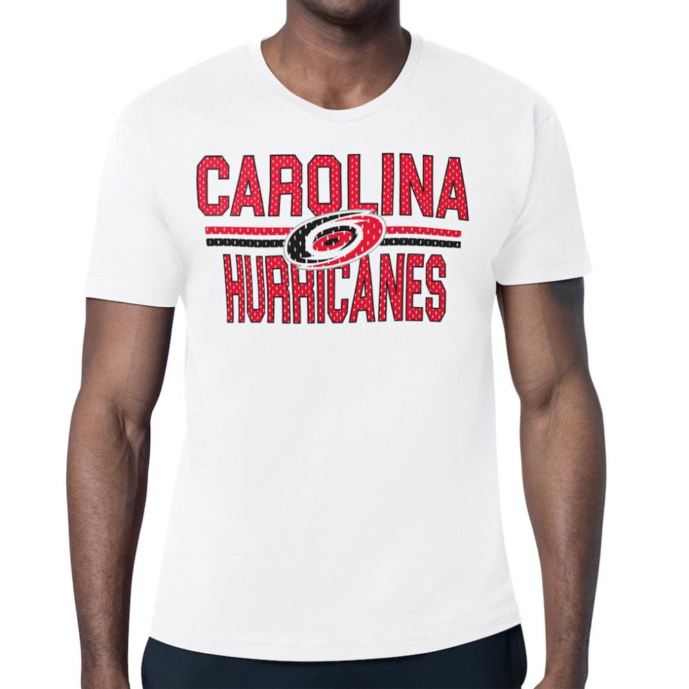 Carolina Hurricanes Starter Mesh Look Team Name T-Shirt - White | US 202296622