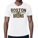 Boston Bruins Starter Mesh Look Team Name T-Shirt - White | US 202296623